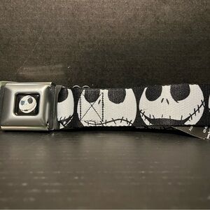 Nightmare Before Christmas Belt Buckle Down seatbelt style belt Jack NWT